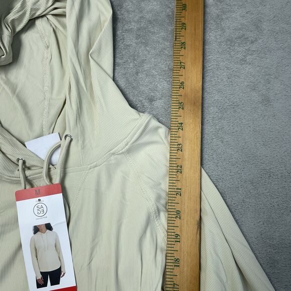 Sage Collective Women's M Hoodie Tan Nylon Spandex a2253 - Picture 3 of 8